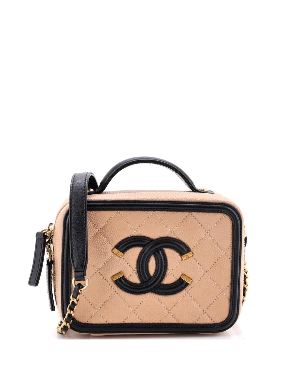 Chanel Filigree Vanity Case Quilted #371230C38B